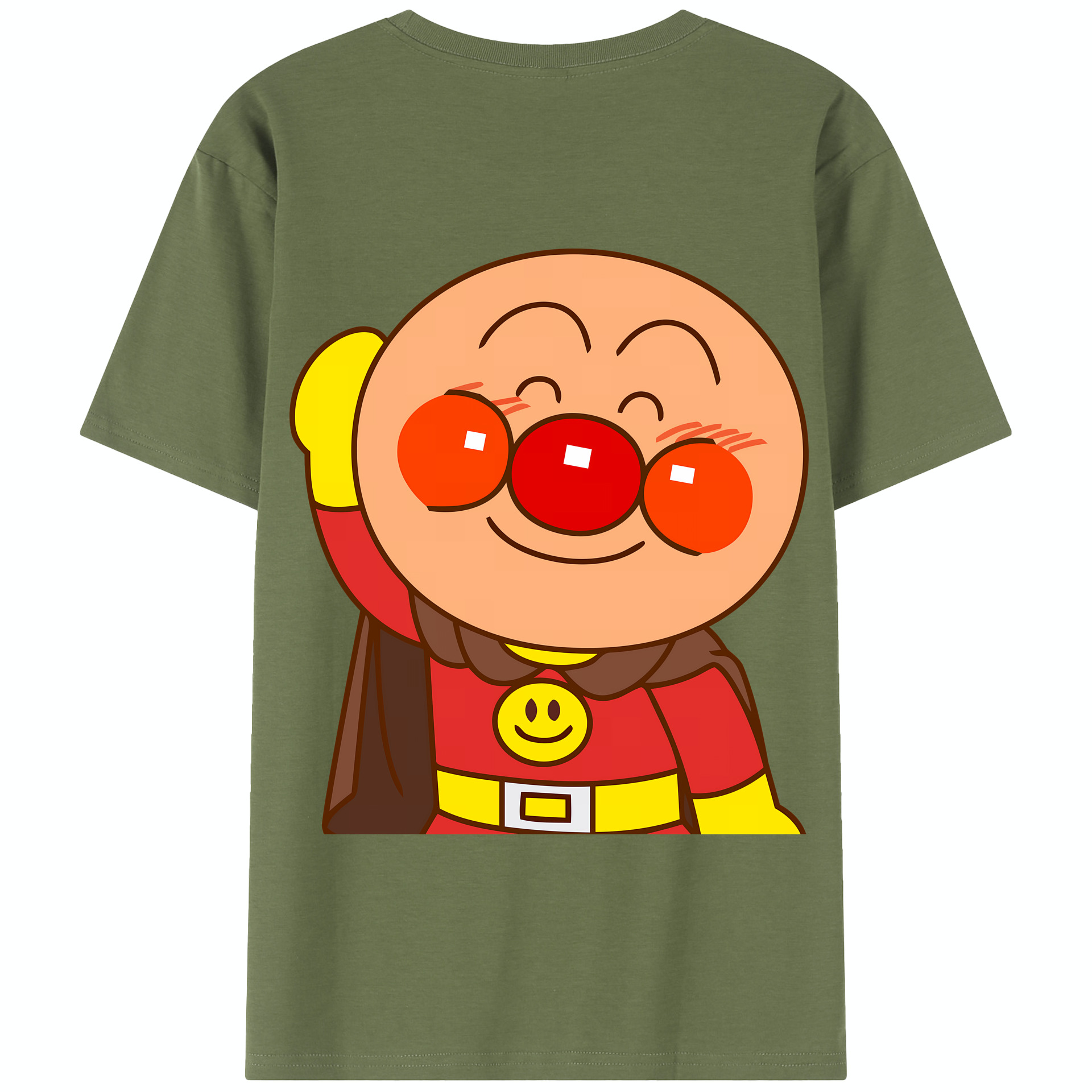 （画像用） アンパンマン Anpanman 綿100％半袖Tシャツ（背面プリント）